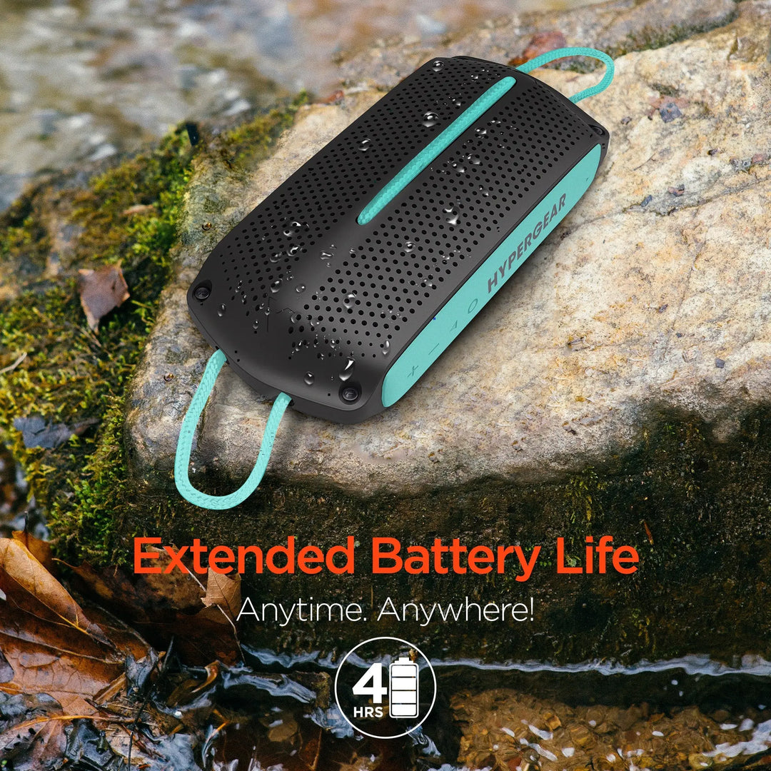 HyperGear Wave Water Resistant Wireless Speaker with Extended Battery - Shakefav.com