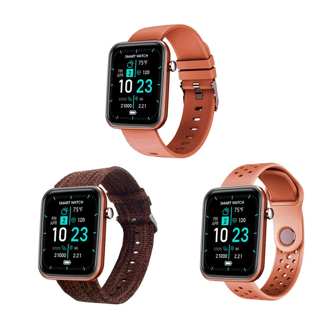 Advanced Smartwatch With Three Bands And Wellness + Activity Tracker - Shakefav.com