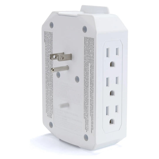 Emerson 6-Outlet + USB Wall Charger with Surge Protection and LED Sky Iapetus