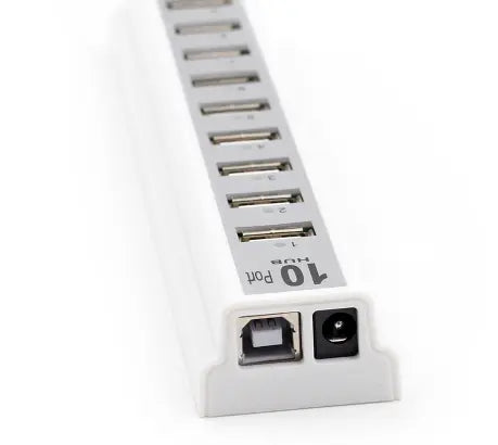 10USB 2.0 Hubs With AC Power Computer Supply Adapter - Shakefav.com