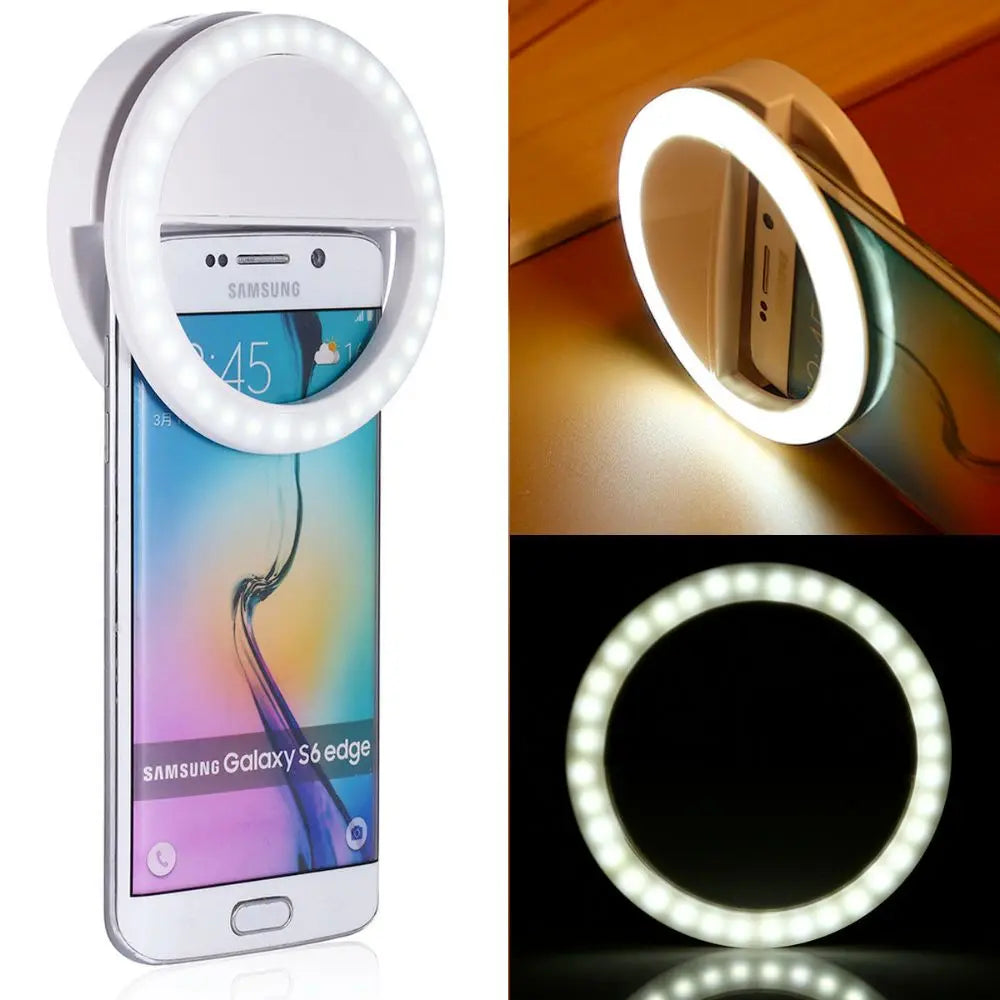 Portable Selfie Ring Clip On for Mobile Phone - Shakefav.com