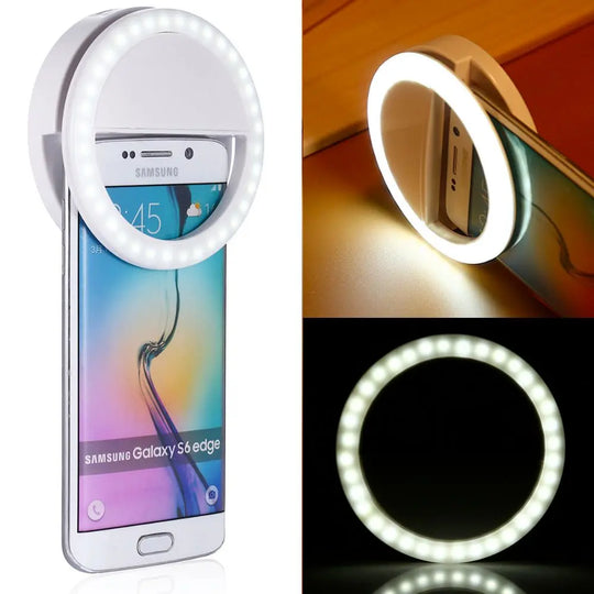 Portable Selfie Ring Clip On for Mobile Phone - Shakefav.com