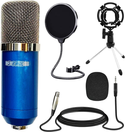 5Core Recording Microphone Podcast Bundle  Professional Condenser