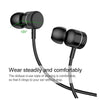 3.5mm Knurling Oblique In-Ear Style Wire Control Earphone - Black