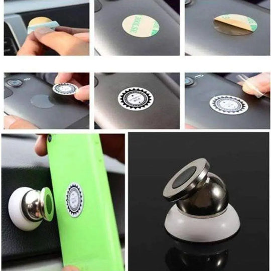 Magnetic Car Cell Phone Holder Mount Dash 360 Rotating For iPhone GPS - Shakefav.com