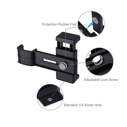 AMZER Foldable Tripod With Smartphone Fixing Clamp 1/4 inch Holder-Smartphone Tripod - Shakefav.com