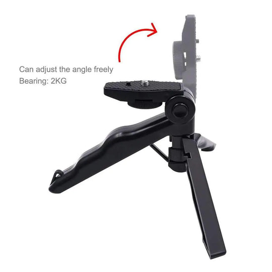 AMZER Foldable Tripod With Smartphone Fixing Clamp 1/4 inch Holder-Smartphone Tripod - Shakefav.com