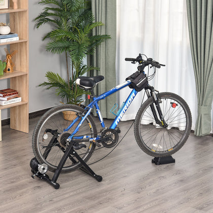 Support d'entraînement de vélo magnétique d'intérieur Soozier, résistance à 5 niveaux