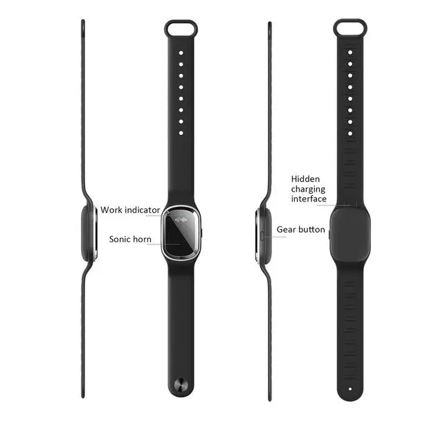 Super Shield Mosquito Repellent Watch Band Ultrasonic And Electronic - Shakefav.com