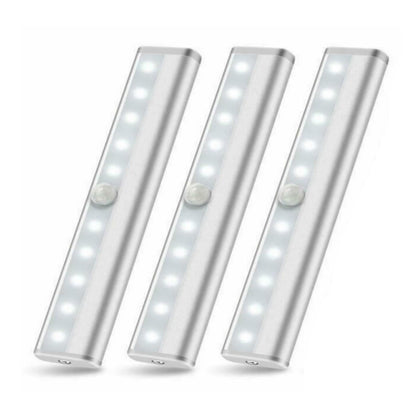 10 LED Motion Sensor Stick-on Light Bar (3 Pack)