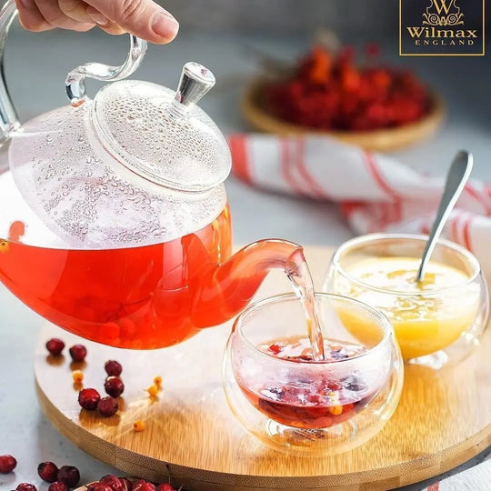 Thermo Glass Teapot 20 Fl Oz | High temperature and shock resistant - Shakefav.com