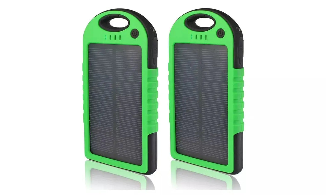 5,000 mAh Water-Resistant Solar Smartphone Charger - Shakefav.com