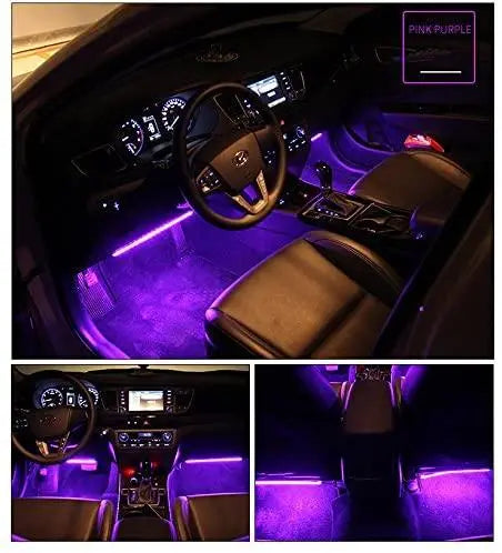 RGB Car LED Light Strips, Sound Activated with Remote Control, 48 - Shakefav.com