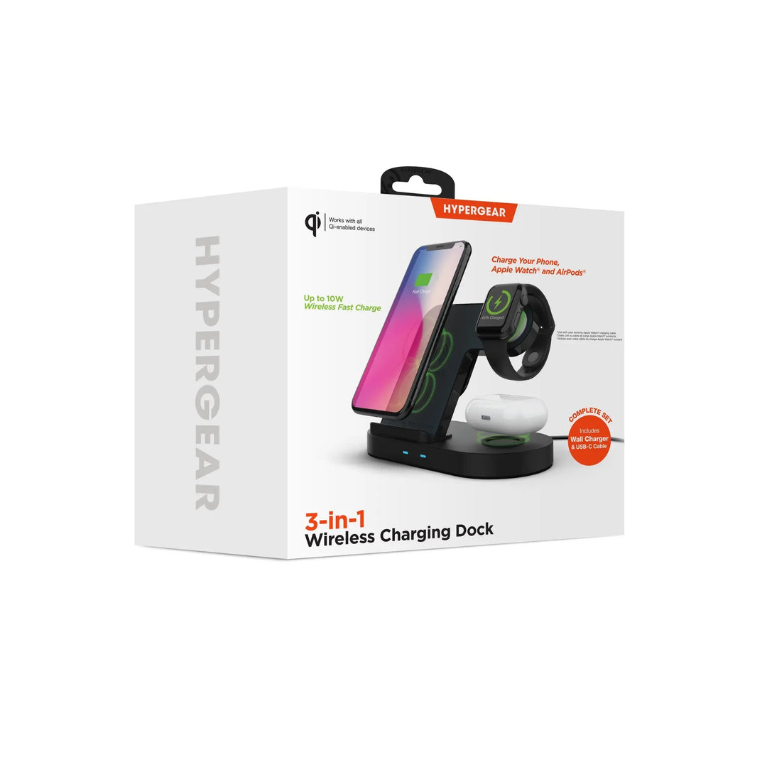 Hypergear 3-in-1 Wireless Charging Dock Black (15328-HYP) Sky Iapetus