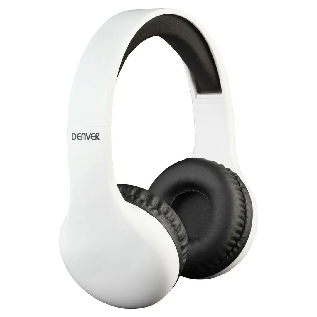 Headphones with Headband Denver Electronics BTH-240 White - Shakefav.com