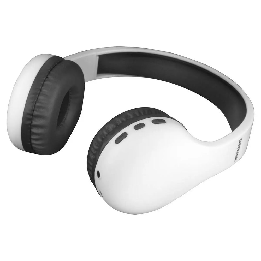 Headphones with Headband Denver Electronics BTH-240 White - Shakefav.com