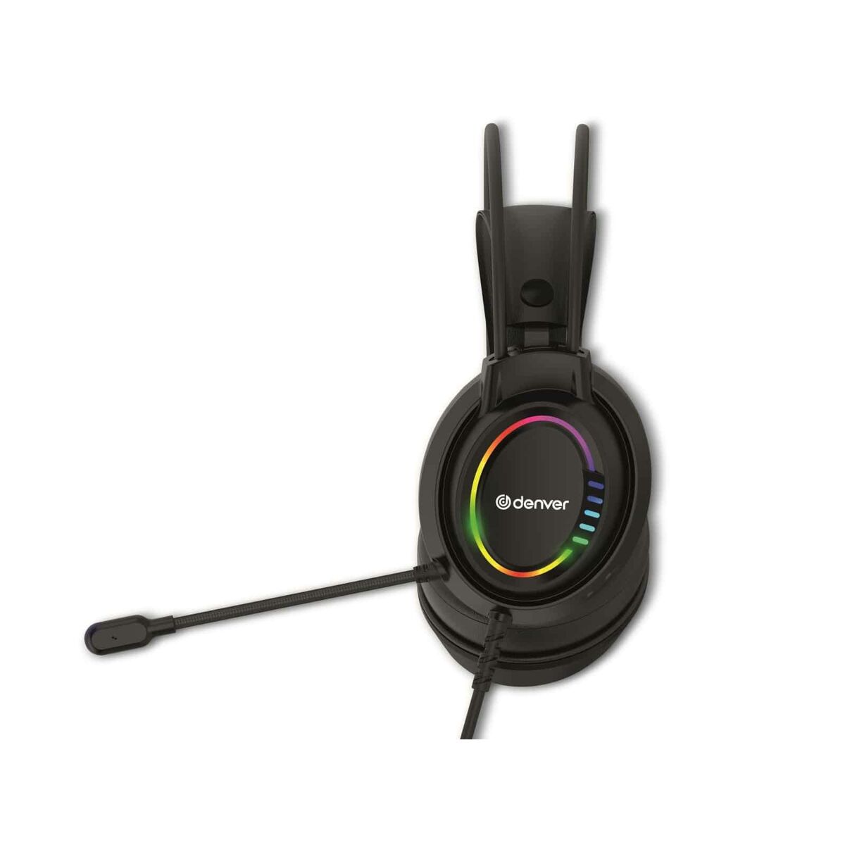 Headphones with Microphone Denver Electronics GHS130 Black Gaming