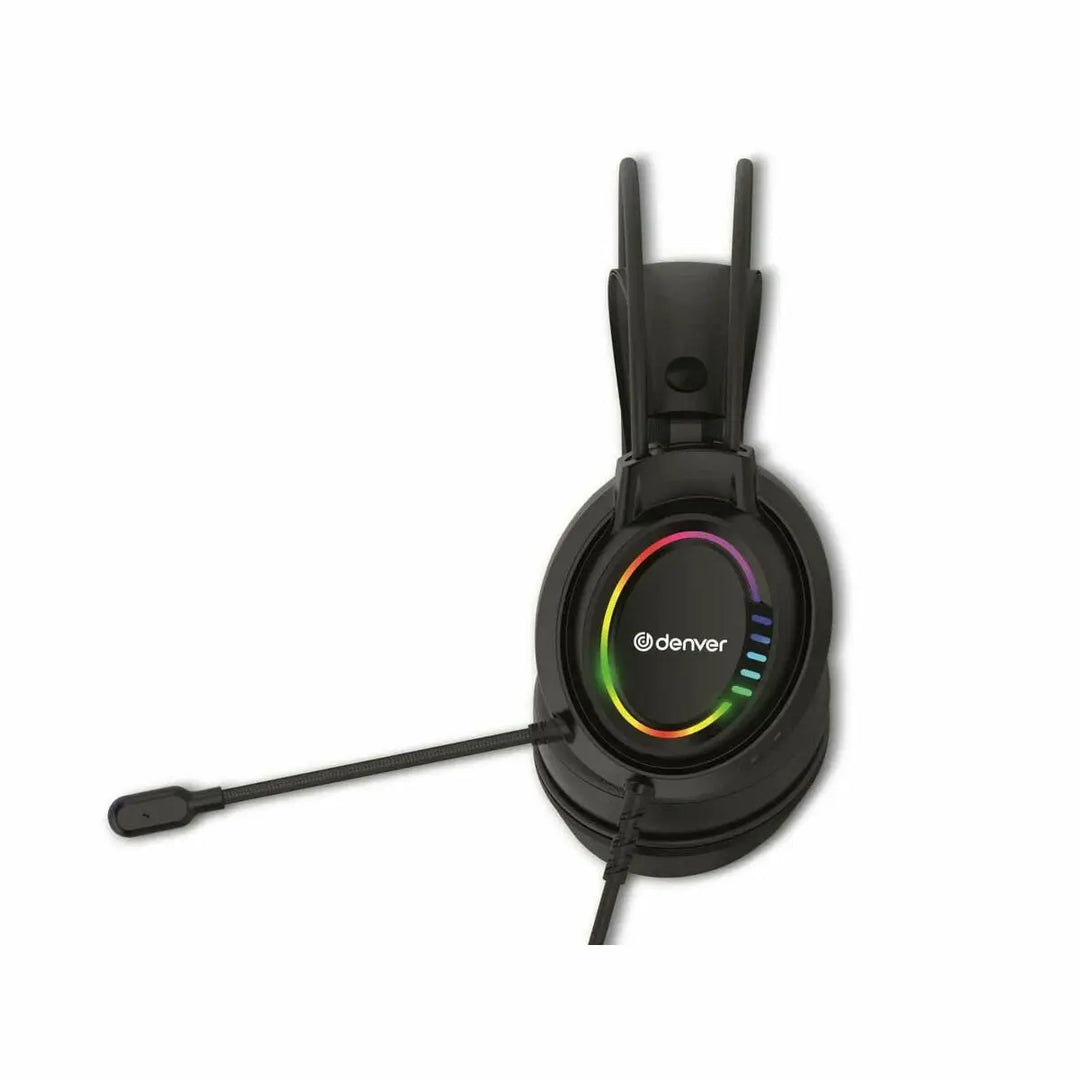 Headphones with Microphone Denver Electronics GHS130 Black Gaming - Shakefav.com