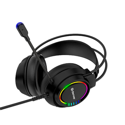 سماعات رأس مزودة بميكروفون من شركة Denver Electronics GHS130 باللون الأسود للألعاب
