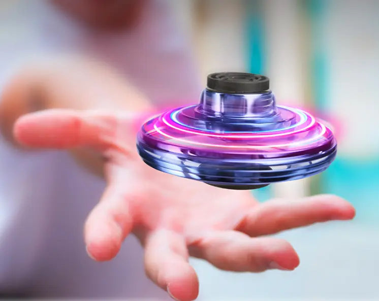 Mini Drone LED UFO Type Flying Helicopter Spinner Fingertip - Shakefav.com