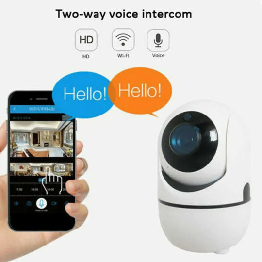 1080P WiFi Wireless Indoor Home Security Camera Night Vision Baby Pet Puce Gaia