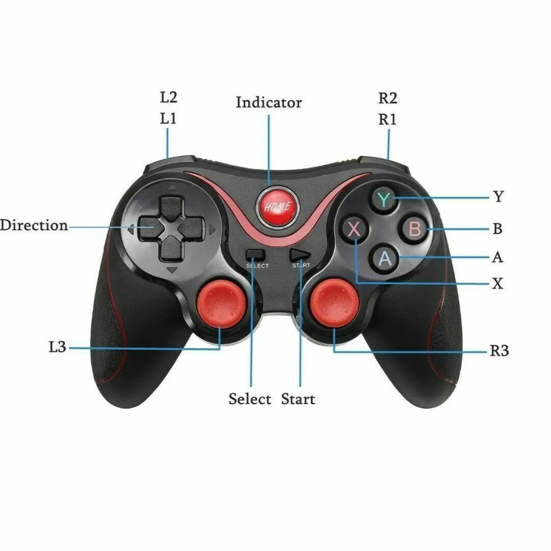 Wireless Bluetooth Mobile Controller Gamepad For IOS /Android Tablet Puce Gaia