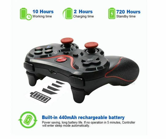 Wireless Bluetooth Mobile Controller Gamepad For IOS /Android Tablet Puce Gaia