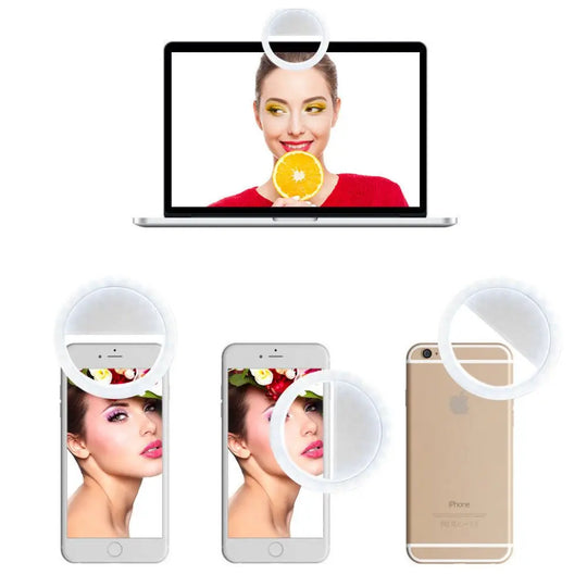 Portable Selfie Ring Clip On for Mobile Phone - Shakefav.com