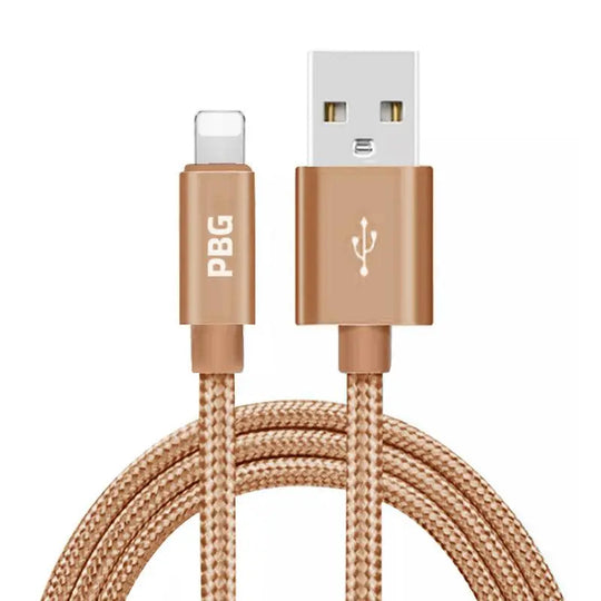 PBG XL 10FT Charger Compatible for Iphone Cable's  Nylon Woven - Shakefav.com