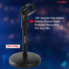 5Core 3Pcs Premium Desktop Microphone Stand Mini Round Base w/
