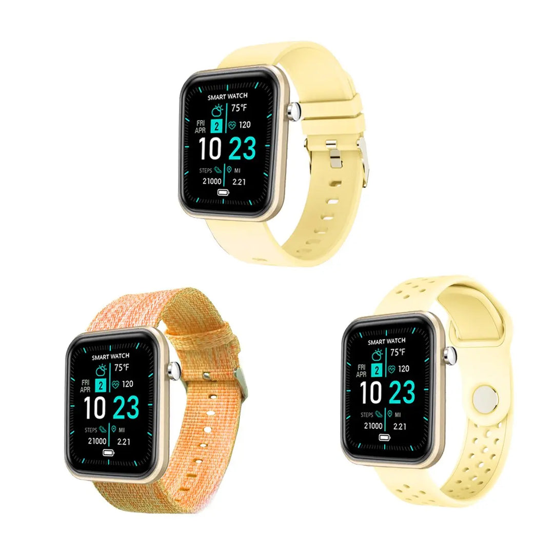 Advanced Smartwatch With Three Bands And Wellness + Activity Tracker - Shakefav.com