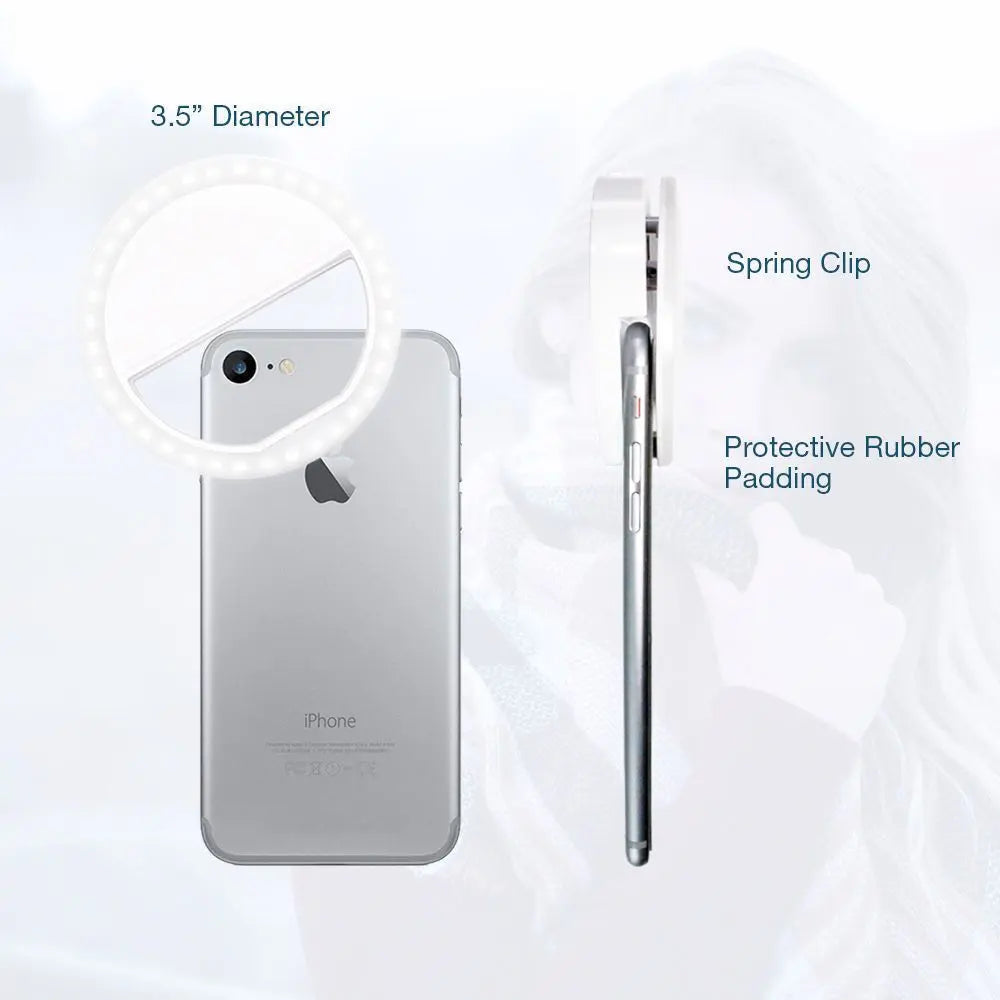 Portable Selfie Ring Clip On for Mobile Phone - Shakefav.com