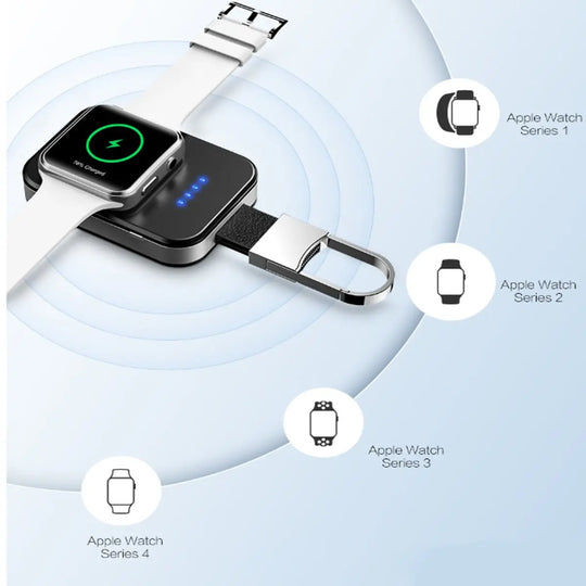 Apple Watch Wireless Charger Power Bank On Key Chain - Shakefav.com