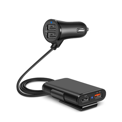 Chargeur USB de voiture rapide intelligent QC3.0 avec un clip