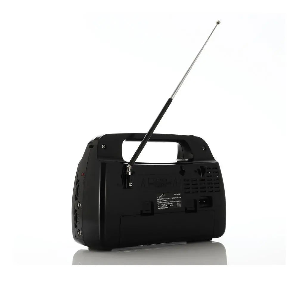 9 Band AM/FM/SW1-7 Portable Radio with Built-In Torch Light - Shakefav.com