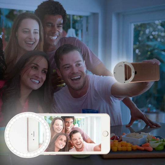 Portable Selfie Ring Clip On for Mobile Phone - Shakefav.com