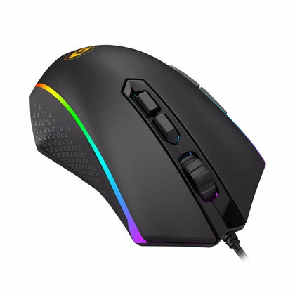 Souris de jeu ergonomique, intelligente et confortable (noire)