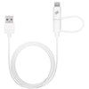 Amzer Apple MFi Certified 2-1 Sync & Charge Lightning cable with micro