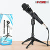 5 Core 2 Pieces Premium Mini Microphone Stand Tripod Universal