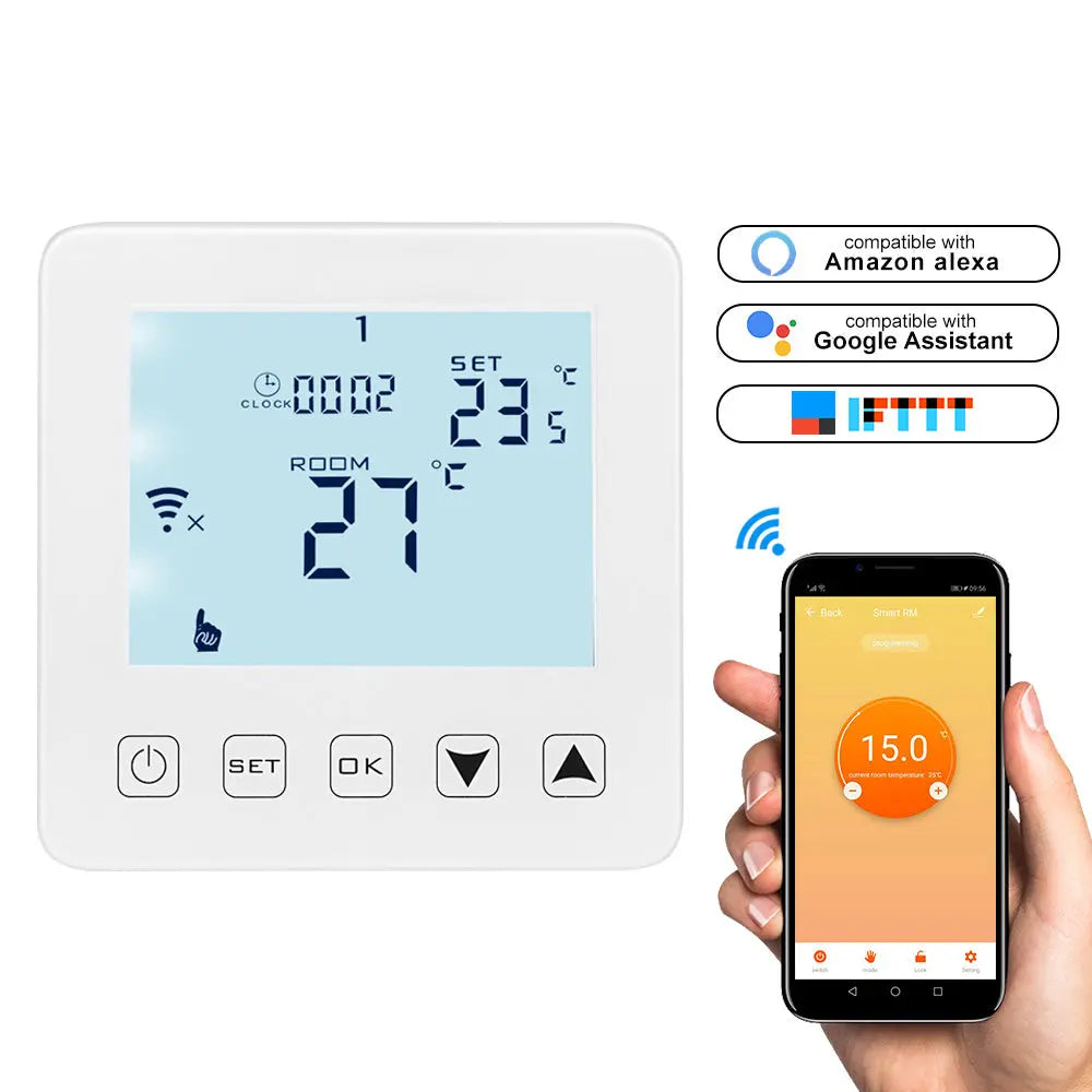 WIFI Digital Thermostat Programmable LCD Display - Shakefav.com