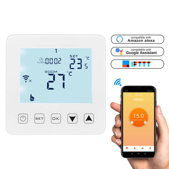 WIFI Digital Thermostat Programmable LCD Display - Shakefav.com