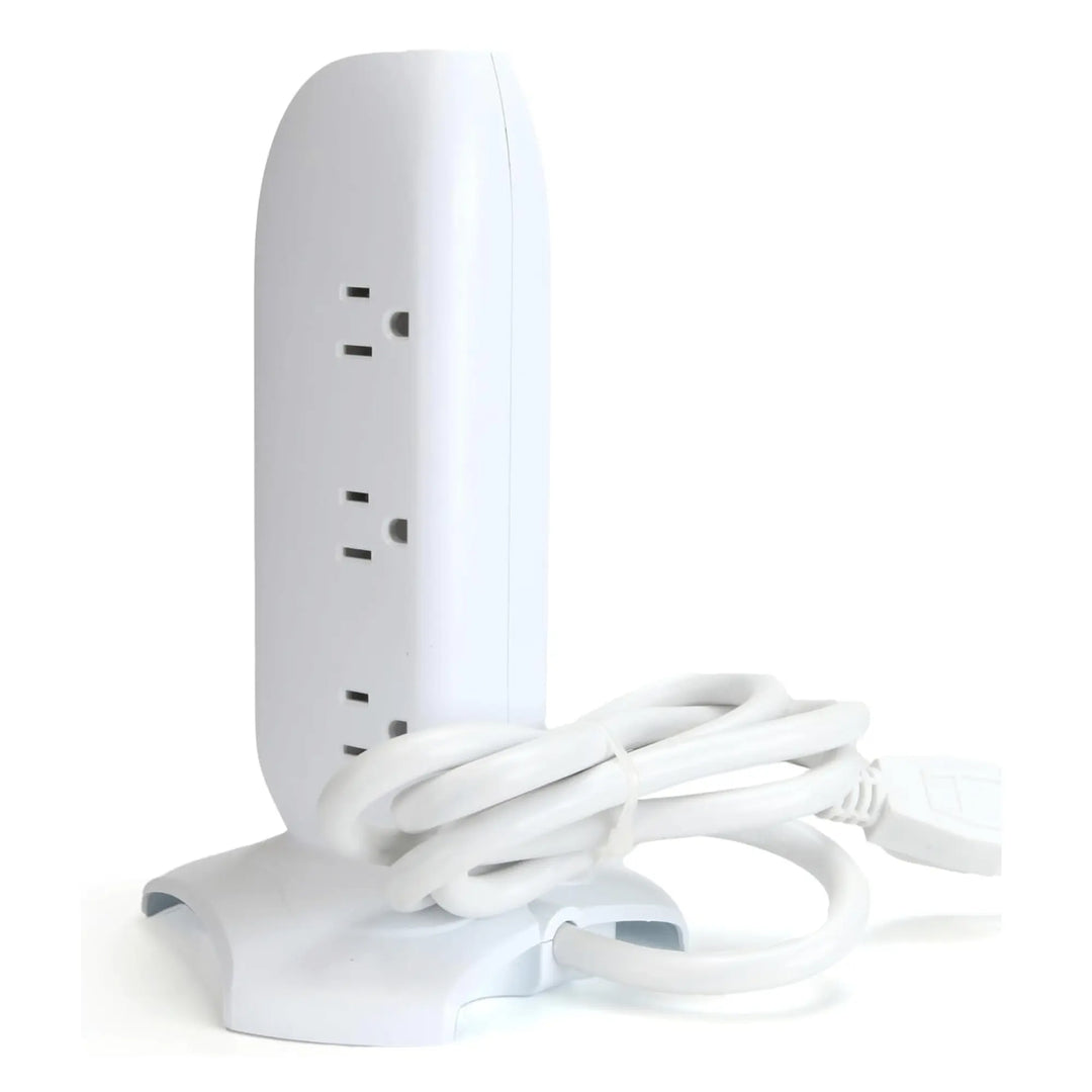 Emerson 5-Outlet + USB Charging Tower with Surge Protection Sky Iapetus