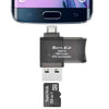 Micro USB to USB OTG Adapter with Micro SD Card Reader (Random Color)