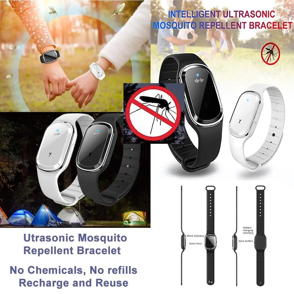 Super Shield Mosquito Repellent Watch Band Ultrasonic And Electronic - Shakefav.com