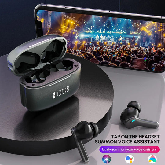 Bluetooth 5.3 Wireless Earbud  60 Hrs Playtime with LED Display for Pink Iolaus