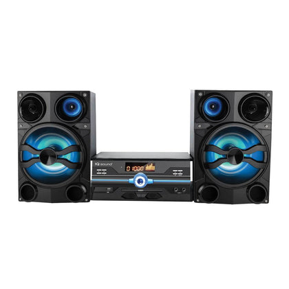 HiFi Multimedia Audio System with Bluetooth and AUX/USB/Mic Inputs