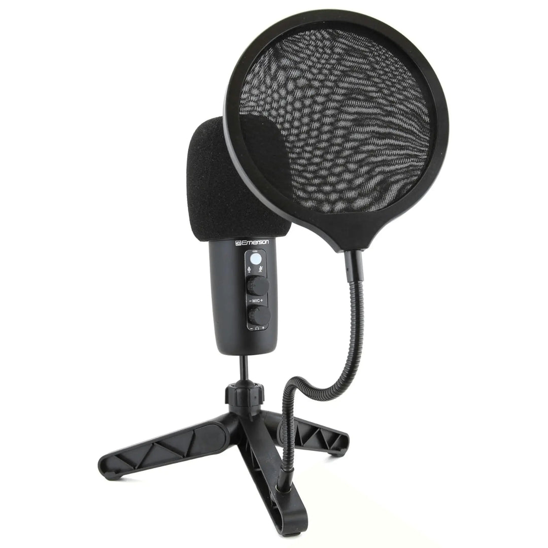 Emerson USB Gaming and Streaming Condenser Microphone with LED Sky Iapetus