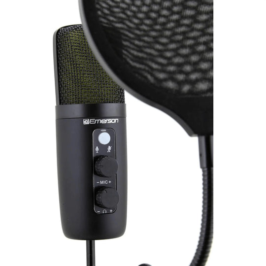 Emerson USB Gaming and Streaming Condenser Microphone with LED Sky Iapetus