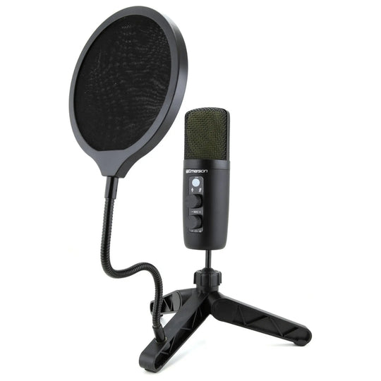 Emerson USB Gaming and Streaming Condenser Microphone with LED Sky Iapetus