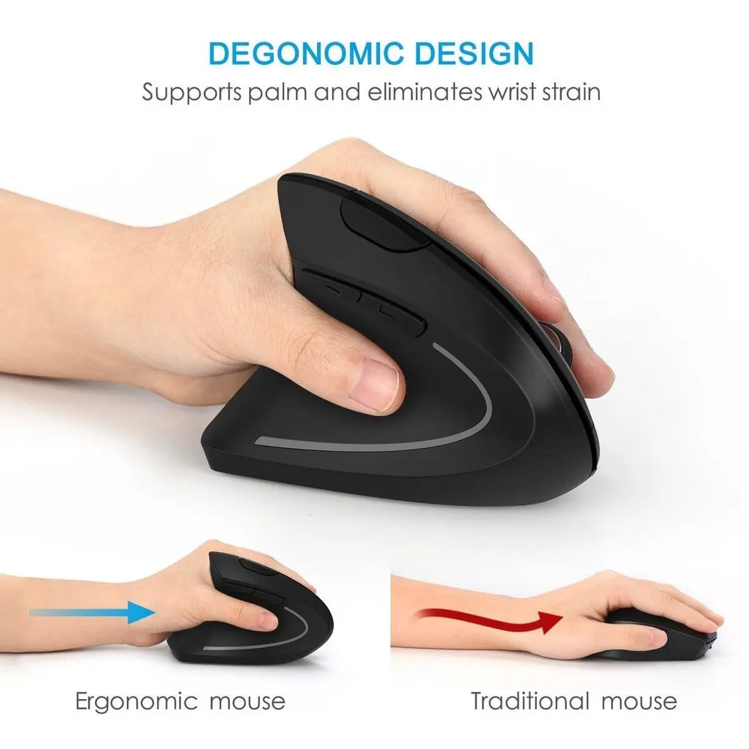 2.4G Wireless Ergonomic Vertical Mouse - Shakefav.com